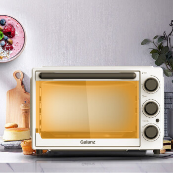 格兰仕（Galanz） 电烤箱家用 大容量32升 烘焙上下管独立控温 旋转烤叉 机械式操控 烤蛋糕面包TQD2-32H白色