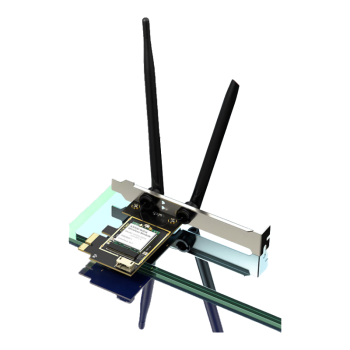 翼联新款PCIE台式机5G双频900M无线网卡WiFi6蓝牙5.4二合一内置接收发射器 支持win10/11/国产麒麟系统