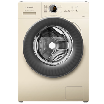 格力（GREE）滚筒洗衣机净悦系列全自动10公斤智能变频一级能效去渍净洗XQG100-B1201Bc1 香槟色【企业专享】