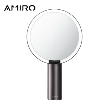 觅光 化妆镜带灯led日光梳妆美妆镜子补光 智能高清台式便捷 小黑镜 O系列2 AML009S 商用