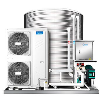 美的（Midea）空气能热水器一体机商用空气源热泵低温机10匹10吨RSJ-V400/MSN1-8R0(E2)包3米安装