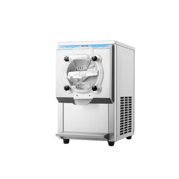苏勒   电器台式硬冰淇淋机硬质冰激凌机意大利雪糕机自动出料不锈钢   台式卧缸自动出料