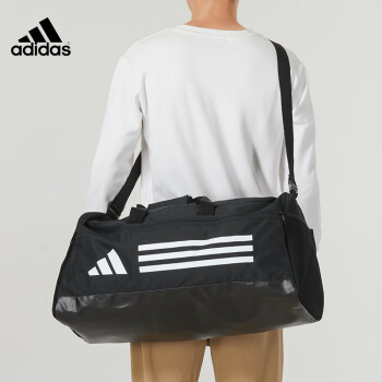 阿迪达斯 （adidas）健身包篮球包休闲运动包男女大容量旅行包手提斜挎包训练包 黑色