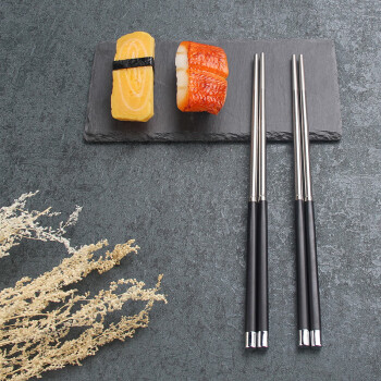 客满多304不锈钢筷子单人筷便携专筷情侣筷旅行筷防滑不发霉单双装