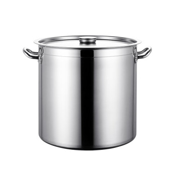金伟利（JWL）不锈钢桶带盖 厨房商用卤肉电磁炉复合底桶特大汤锅40*40cm