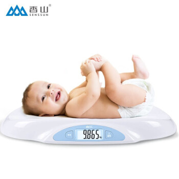 香山 婴儿体重秤 电子秤人体家用精准母婴秤 宝宝成长秤 高清LCD  ER7220 （蓝色）