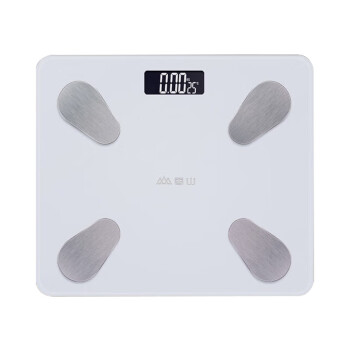 香山体重秤 电子秤 人体称重智能体脂秤 脂肪秤 智能APP家用精准健身减肥 电池白 HJ-01