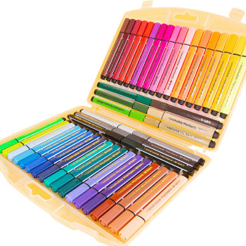 晨光  小狐希里48色（三角杆） 水彩笔大容量可水洗彩笔幼儿园小学生用涂鸦绘画美术套装定制