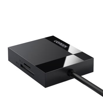 绿联多功能合一读卡器USB3.0高速 支持SDTFCFMS型相机行车记录仪监控内存卡手机存储卡 多卡多读 线长0.5m