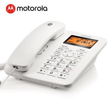 摩托罗拉（Motorola） CT111C 插卡录音电话机固话座机 办公家庭两用 优雅白