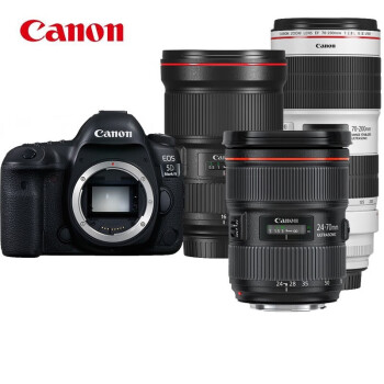 佳能（Canon）EOS 5DMark IV 全画幅单反相机（24-70 2.8 II+16-35 2.8 III+70-200 2.8 III大三元）大师套装