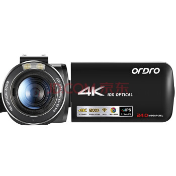 欧达（ORDRO）AC7 4K直播摄像机数码高清dv录像机专业vlog短视频摄影机家用旅游会议