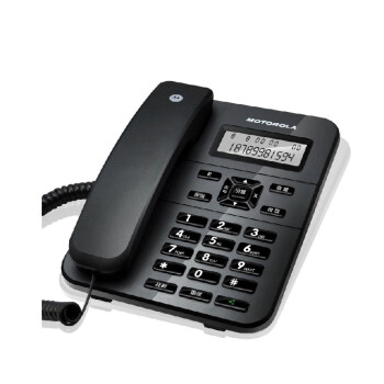 摩托罗拉（Motorola）CT202 电话机家用固定座机办公室有线电话机 黑色