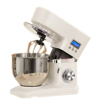 苏勒厨师机小型家用全自动多功能搅面烘焙揉面商用和面机 米白升级