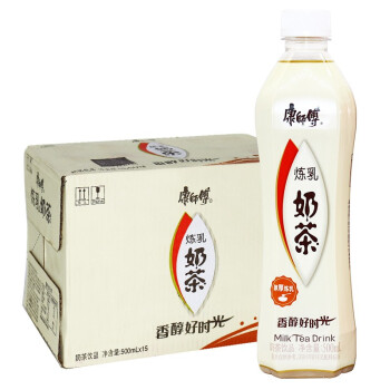 康师傅奶茶 经典奶茶 阿萨姆风味 炼乳奶茶 500ml*15瓶装整箱混合 网