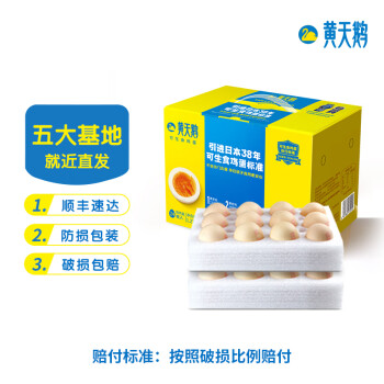 黄天鹅 可生食鸡蛋 24枚（珍珠棉）健康轻食礼盒装 24枚