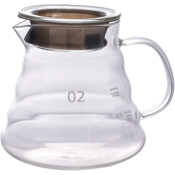 友来福手冲咖啡分享壶 家用耐热玻璃滴漏壶咖啡萃取过滤分享壶360ml