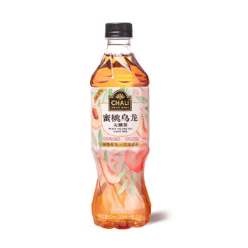 CHALI茶里公司茶饮料 果味茶 果汁饮料蜜桃乌龙果汁500ml/瓶 15瓶/箱