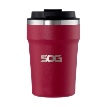 SOG索格 保温咖啡杯子高档随行便携保温杯不锈钢水杯露营360ml 红色