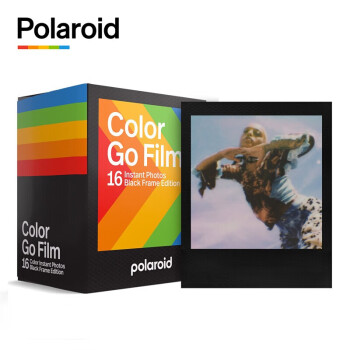 Polaroid/宝丽来 Go拍立得相机胶片 即时成像袖珍迷你相片纸 黑色边框彩色双包装相纸
