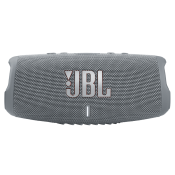 JBL CHARGE5 音乐冲击波五代 便携式蓝牙音箱+低音炮 户外防水防尘 桌面音响 增强版赛道扬声器  灰色