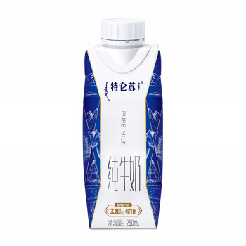 蒙牛特仑苏纯牛奶全脂灭菌乳利乐梦幻盖250ml×10包（3.8g乳蛋白）
