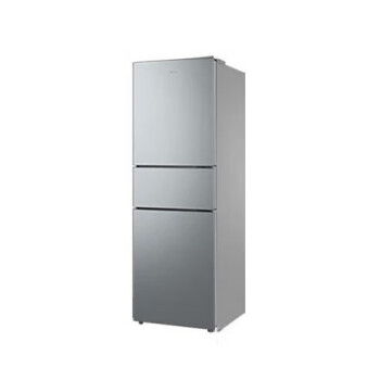 美的（Midea）235升三门家用小型冰箱三开门风冷无霜变频节能省电净味保鲜租房电冰箱BCD-235WTPM(E)