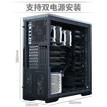 朴赛 四路GPU塔式水冷服务器Xeon金牌6133*2 A6000*4 1T 128G Ubuntu