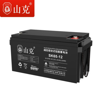 山克UPS电源电池免维护铅酸蓄电池 12V65AH