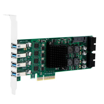 魔羯MOGE 八口扩展USB转接卡PCIE转usb3.0服务器工业控制 高速相机 MC2047