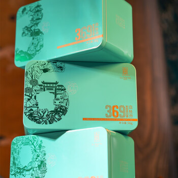 绿雪芽 369系列年份老茶 六年陈韵白牡丹茶茗茶泡水茶叶铁盒装 56g