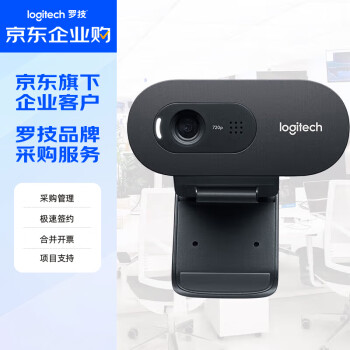 罗技（Logitech）C270i 企业级高清USB网络摄像头 家用摄像头 电脑摄像头 电视摄像头 台式机摄像头 网络课程摄像头