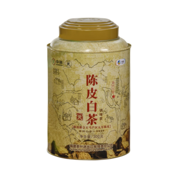 中茶陈皮白牡丹白茶桶装300g（五年陈皮）5151