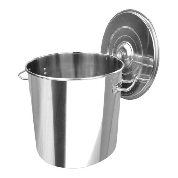 信基高格 不锈钢汤锅复合底汤桶加厚大容量电磁炉 双耳斜身复合桶40*40cm