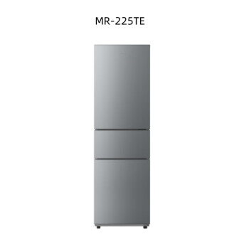 美的（Midea）215升三门三温节能省电租房小户型家用小冰箱发新品MR-225TE钛钢灰\t