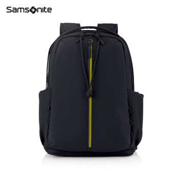 新秀丽（Samsonite）新款双肩包电脑包书包女包背包通勤包时尚黑色QX1送女友618送礼物