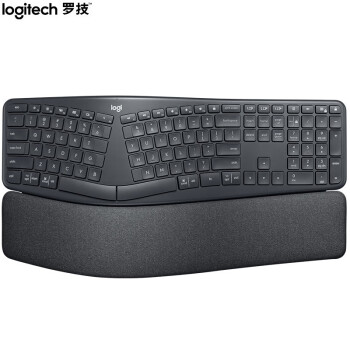 罗技（Logitech） ERGO K860 无线蓝牙分体式键盘 无线蓝牙键盘 带掌托舒适办公 K860人体工学键盘