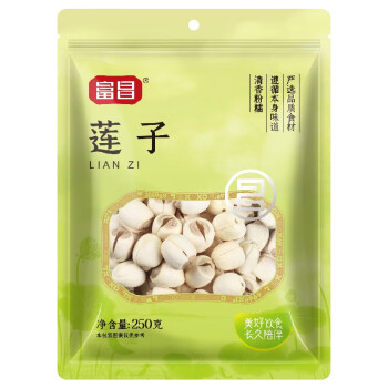 富昌 莲子250g*2包 磨皮莲子 山珍干货香甜软糯  LP