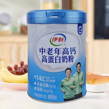 伊利中老年高钙高蛋白奶粉成年老人益生菌营养牛奶粉 1罐（700g）