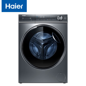 海尔（Haier）全自动滚筒洗衣机 精华洗10公斤直驱变频一级自动投放 智能蒸汽烘洗烘一体机 G100368HBD14LSU1