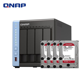 威联通（QNAP）TS-464C 宇宙魔方 8G内存四核心处理器网络存储服务器内置双M.2插槽NAS（含硬盘4T*4）