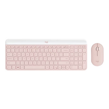 罗技（logitech）MK470 无线办公键鼠套装 全尺寸超薄鼠标键盘 茱萸粉
