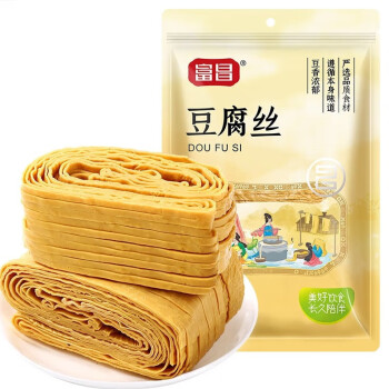 富昌食品 豆腐丝300g/袋  豆腐云丝素食豆制品凉拌火锅食材 8袋起售