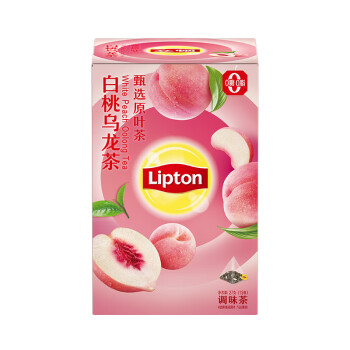 立顿（Lipton）热泡水果茶 白桃乌龙茶调味茶 花草花果茶 独立三角茶包15包27g