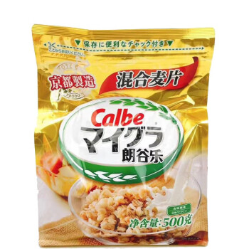 卡乐比（Calbee）混合麦片500g，京都富果乐非油炸营养早晚代餐饱腹 高纤粗粮即食冲饮 麦片谷粉干吃休闲零食