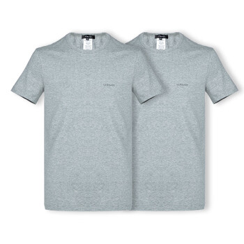 范思哲 VERSACE  男士灰色两件套 短袖T恤 AU04023 AC00058 A94Y 5/L码