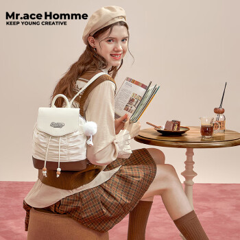 Mr.ace Hommemrace周末系列 原创ins双肩包女复古可爱小背包