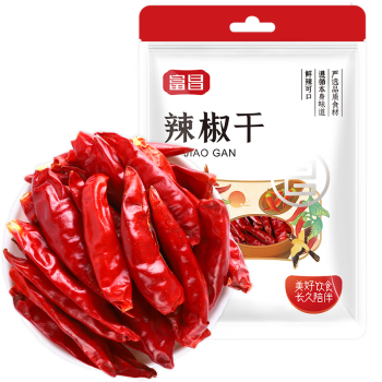 富昌 香辛料 辣椒干50g红辣椒 厨房调味 火锅调料底料 凉拌佐料炖肉料