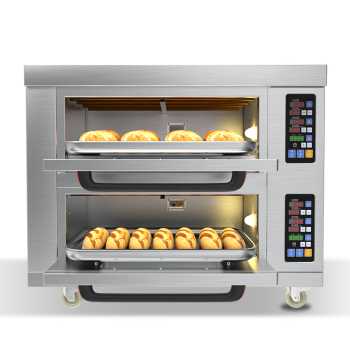 格盾大型烘焙烤箱商用 披萨面包蛋糕月饼地瓜烤箱 商用电烤箱 二层二盘【220V】GD-KX03