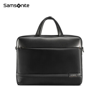 新秀丽（Samsonite）电脑包手提包男士横款商务公文包时尚男包黑色14英寸TN5*09002